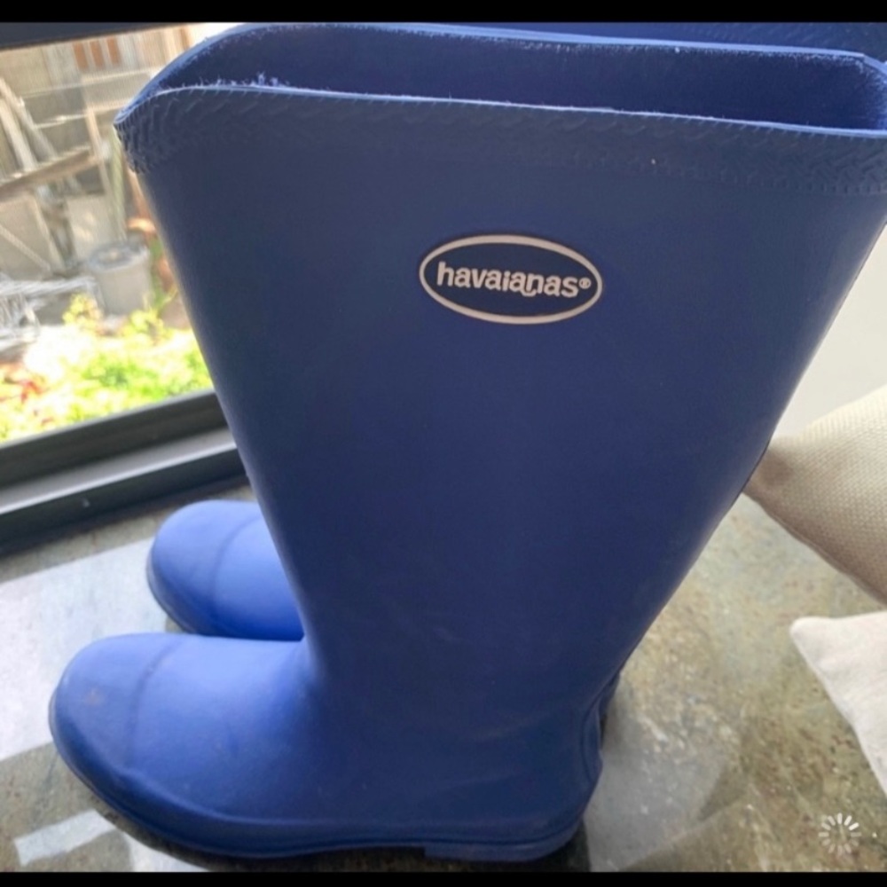🇧🇷 Havaianas Tall Blue Rainboots - Picture 3 of 5